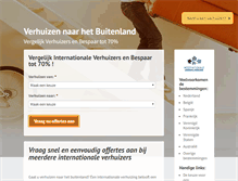 Tablet Screenshot of internationale-verhuizers.com